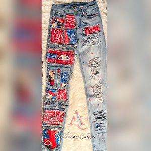 Bandana style jeans💙❤️